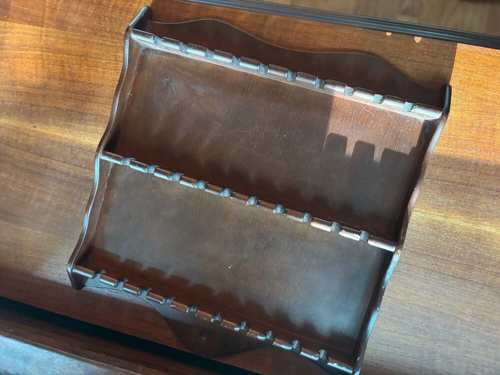 Vintage Wooden Wall Hanging 18 Slot Souvenir Spoon Display Rack Shelf Holder
